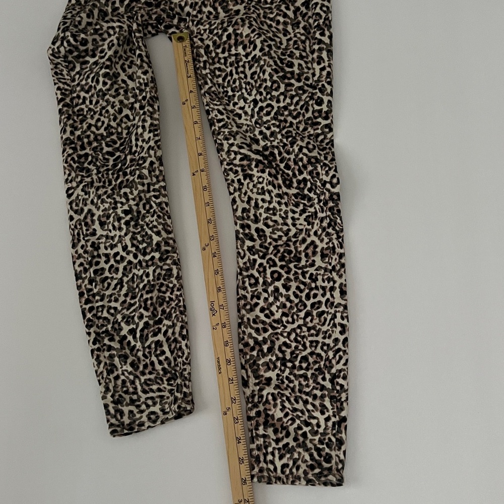 Jen 7 by 7 For All Mankind Leopard Pattern Cropped Jeans Ankle Skinny Size 2 - Picture 12 of 15